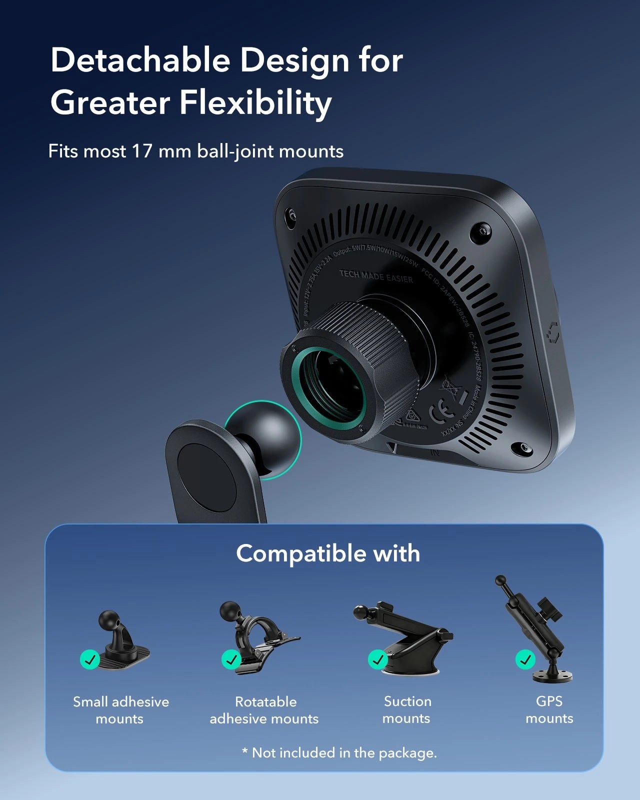 15W 3-in-1 Wireless Charging Station with CryoBoost (HaloLock) & Car Charger (Air Vent) Bundle - Black - US Plug - Image 17