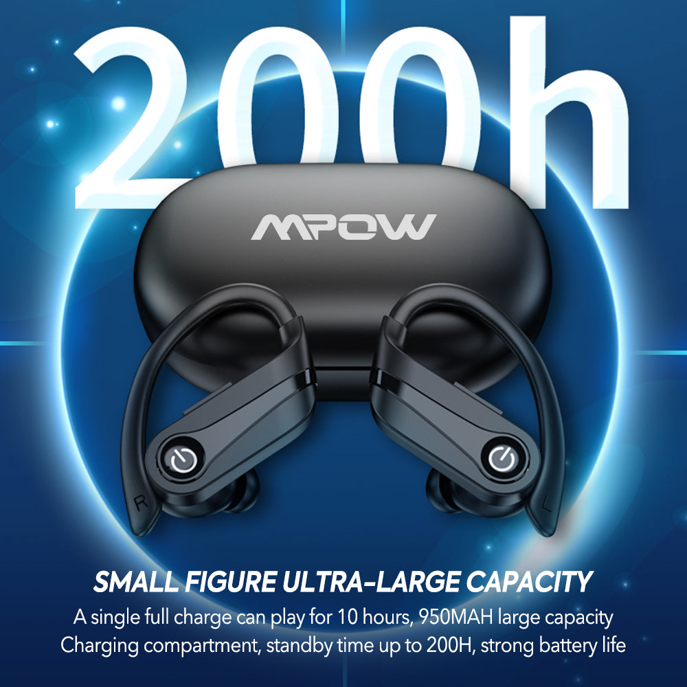 Mpow Wireless Earbuds Bluetooth 5.3 Sport True Wireless Earbuds with Microphone with Display - Image 8