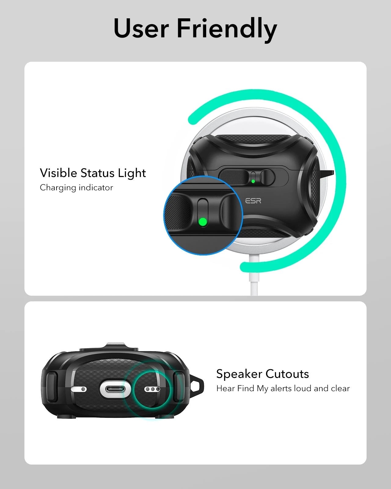 25W CryoBoost Foldable 3-in-1 Magnetic Charger and AirPods Pro 3 Cyber FlickLock Case Bundle– EU Plug-Black&Titanium - Image 14