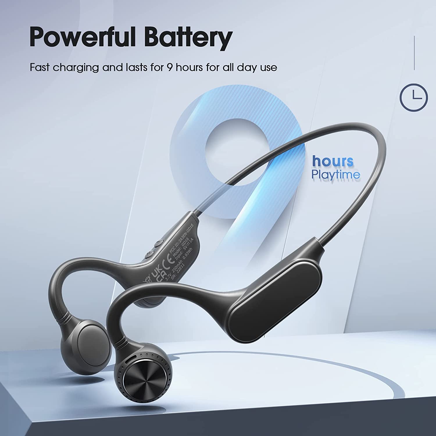 Mpow BH660 Bluetooth Bone Conduction Sport Headphones, Open-Ear Wrieless Running Headphones - Image 4