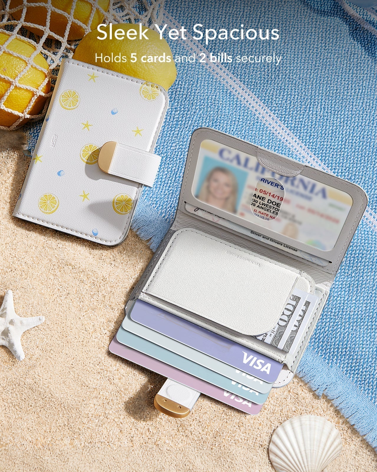 Aura Clutch Magnetic Wallet - Coastal Summer - Image 5