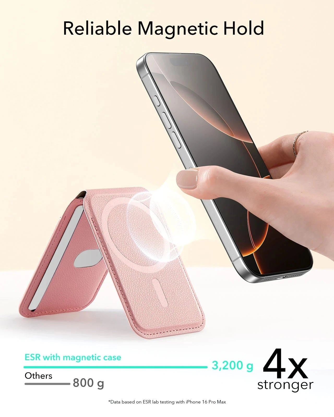 Aura Wallet Stand (HaloLock) - Pink - Image 4