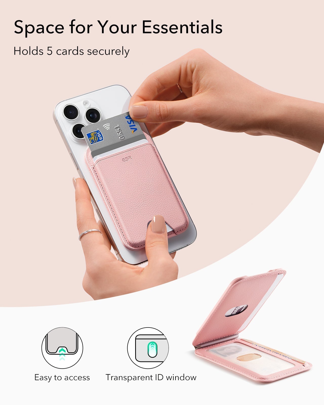 Aura Wallet Stand (HaloLock) - Pink - Image 6