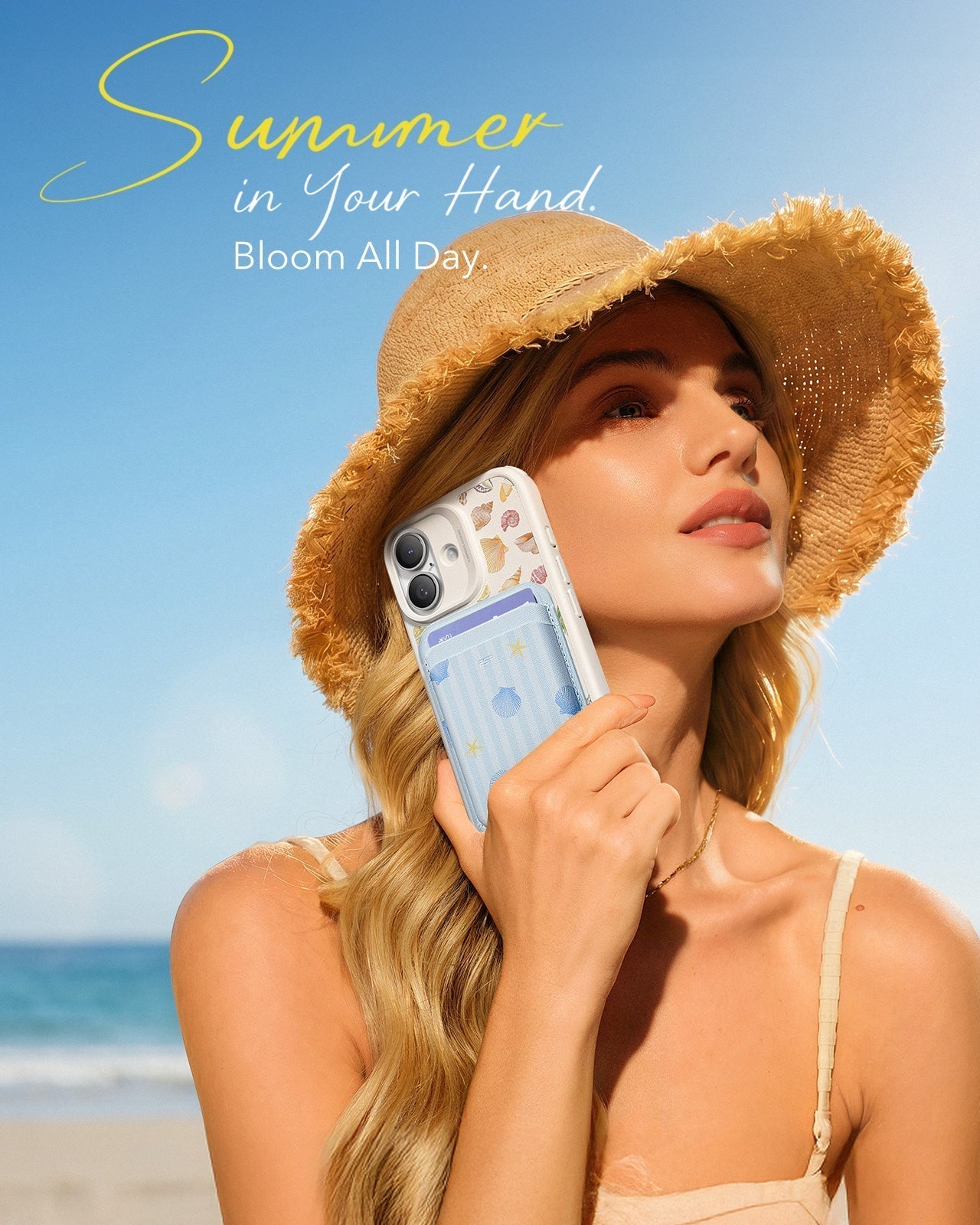 Classic Magnetic Wallet - Coastal Summer - Image 2