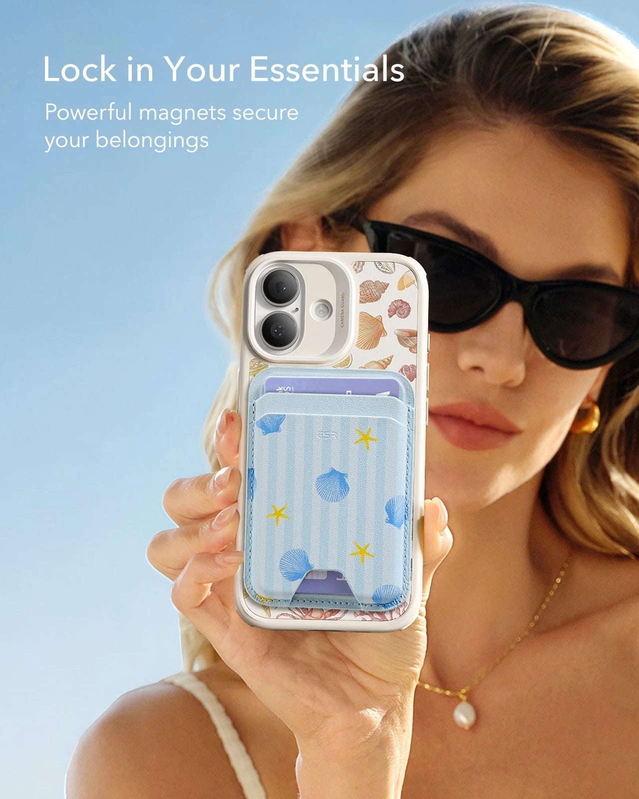 Classic Magnetic Wallet - Coastal Summer - Image 5