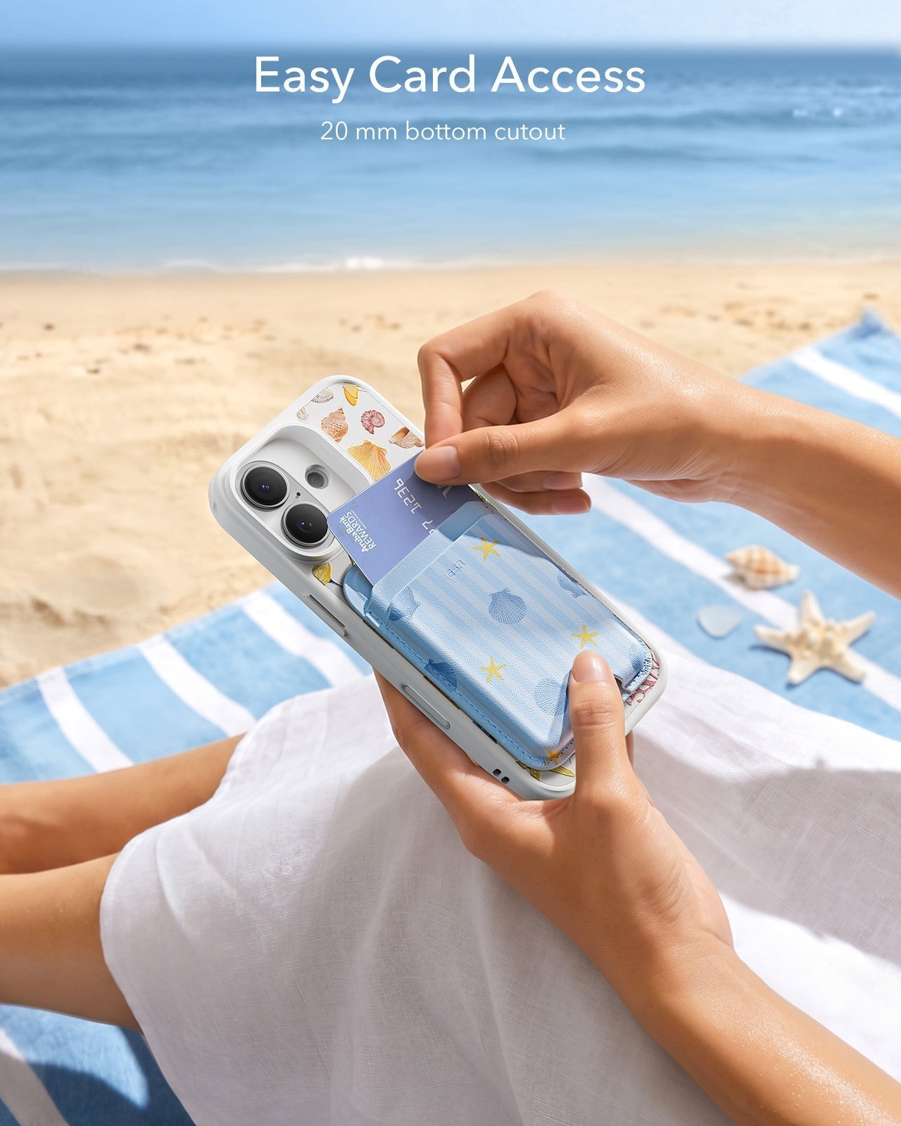 Classic Magnetic Wallet - Coastal Summer - Image 7