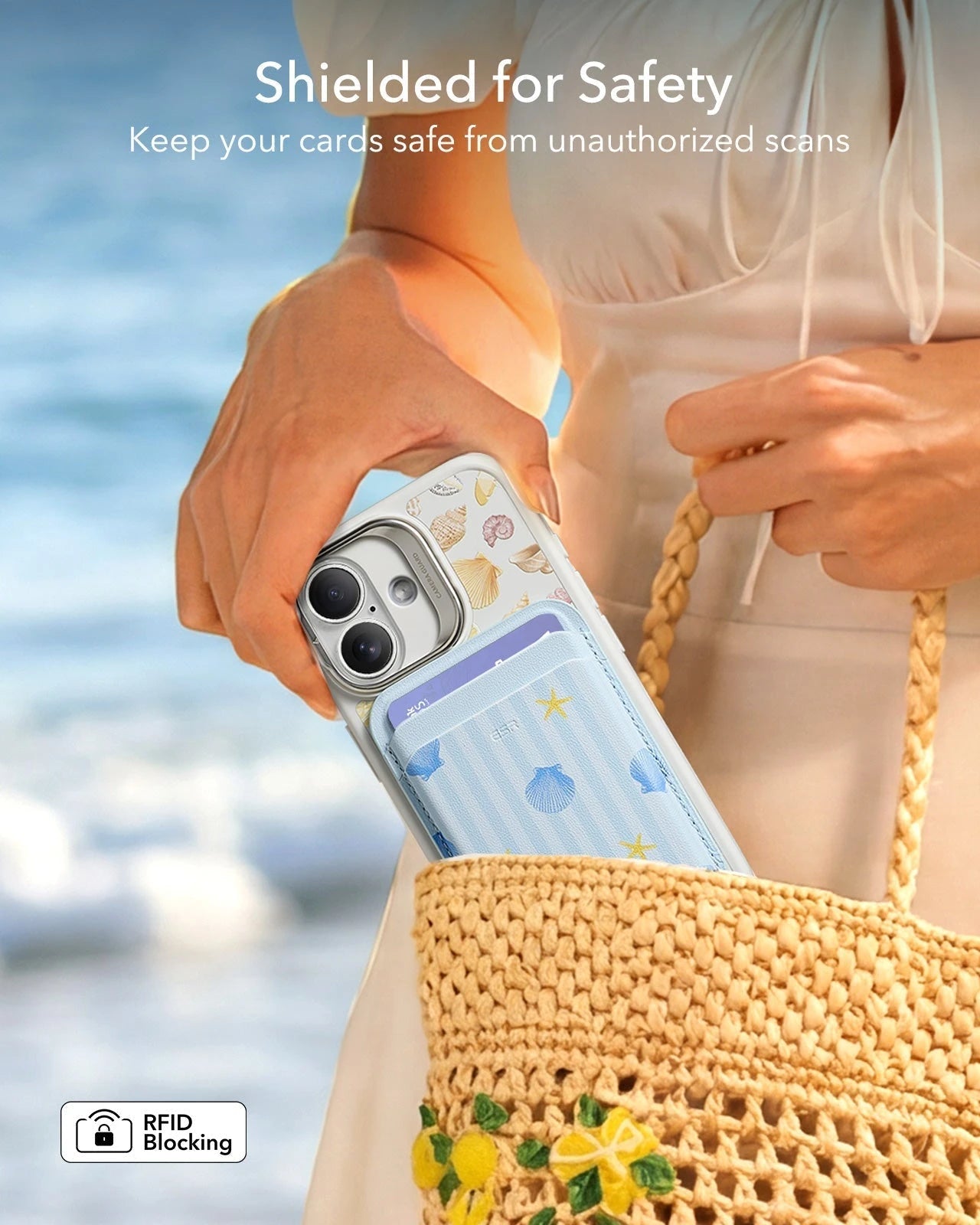 Classic Magnetic Wallet - Coastal Summer - Image 6