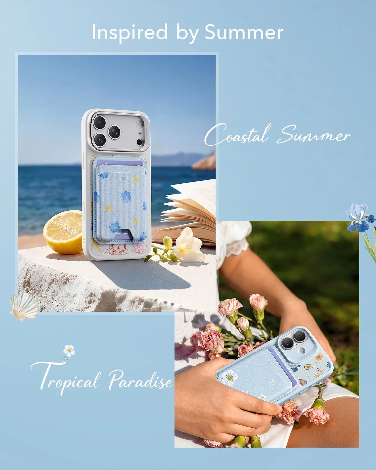 Classic Magnetic Wallet - Coastal Summer - Image 3