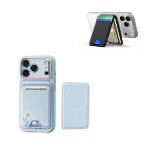Classic Magnetic Wallet and Wallet Stand Bundle - Tropical Paradise&Midnight Black