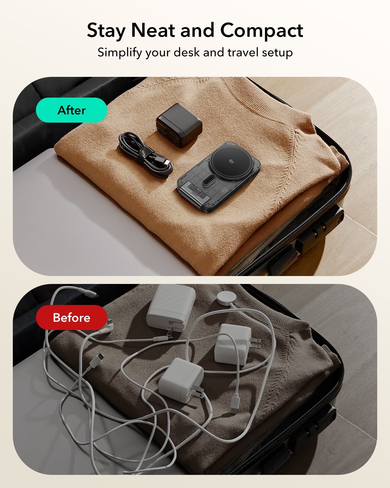 CryoBoost Foldable 3-in-1 Magnetic Charging Station (25W) – US Plug-Frosted Graphite - Image 8