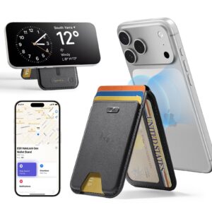 Geo Magnetic Wallet Stand - Black