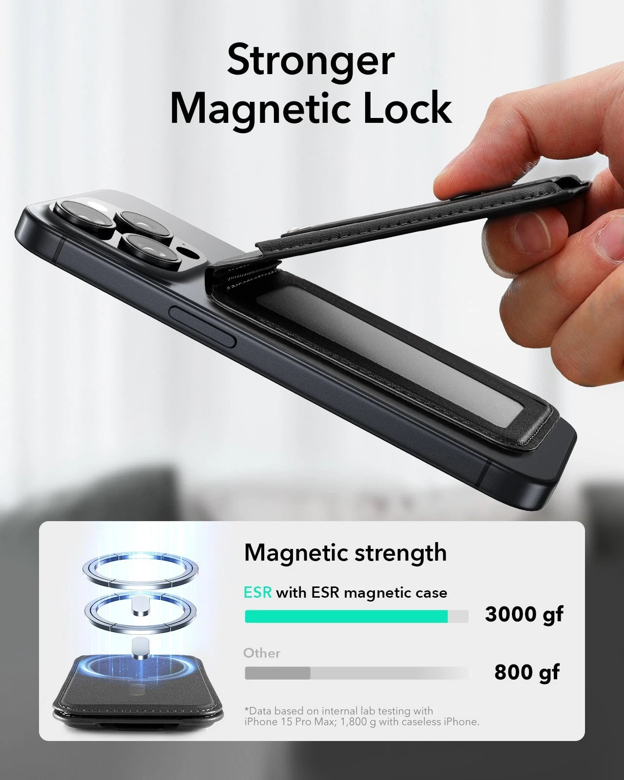 Grip Wallet Stand (HaloLock) - Brown - Image 5