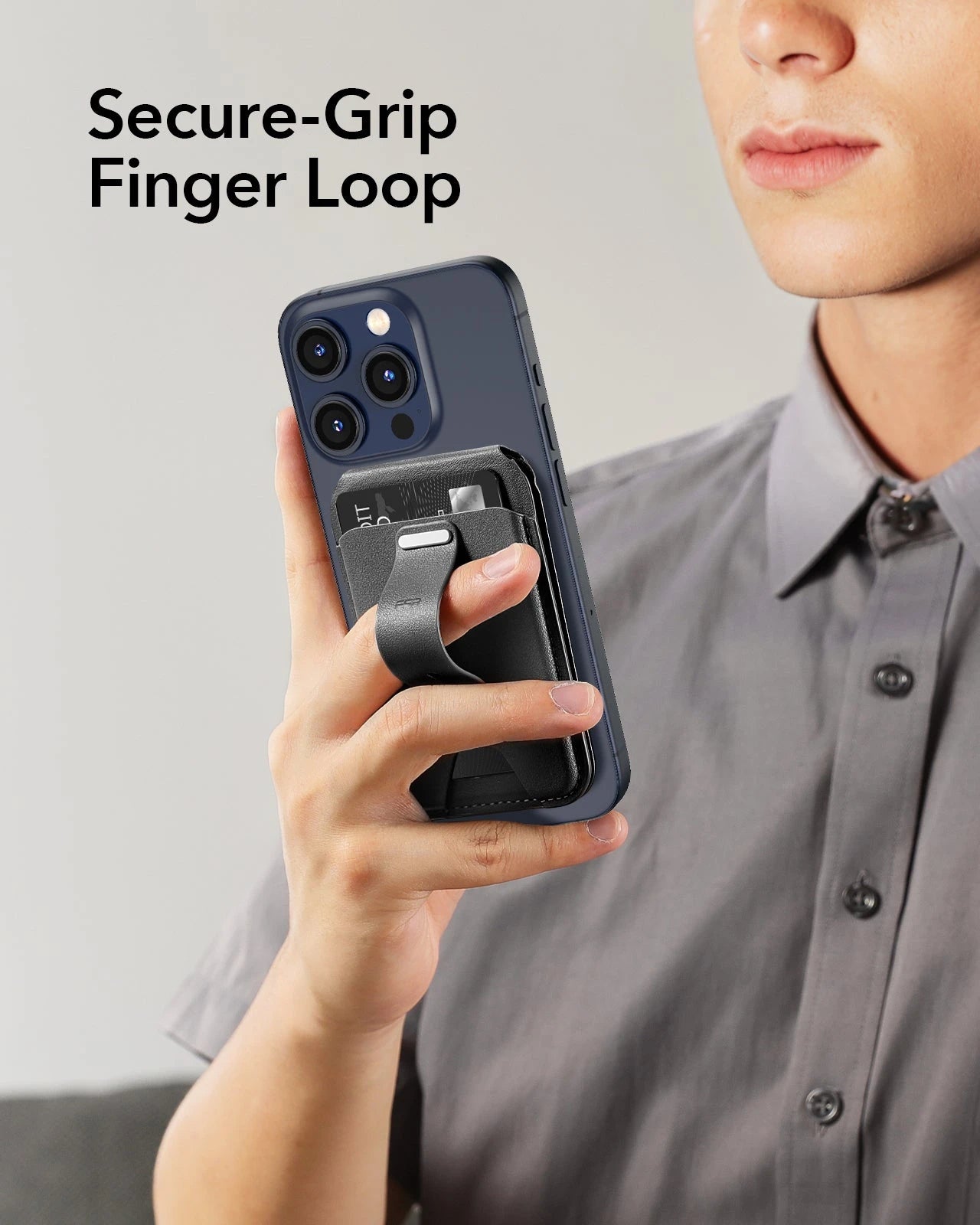 Grip Wallet Stand (HaloLock) - Brown - Image 8
