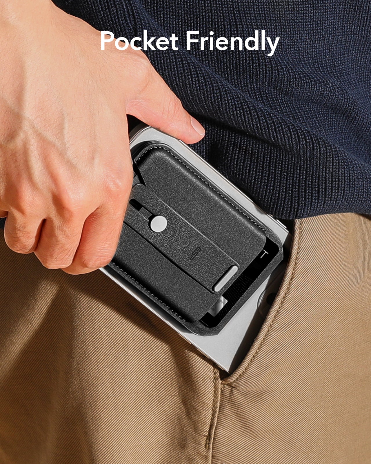 Grip Wallet Stand (HaloLock) - Brown - Image 10