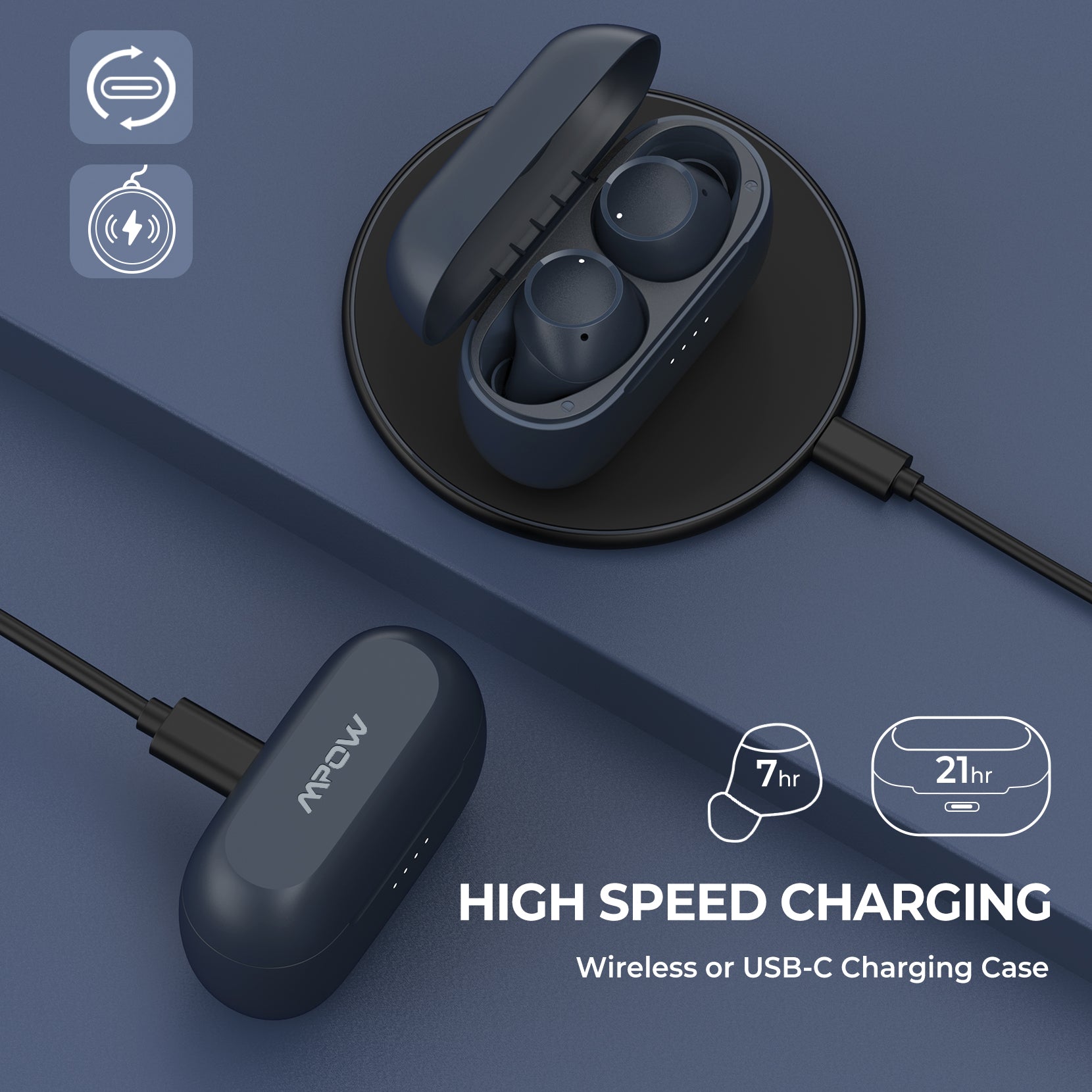 Mpow M13 Wireless Earbuds - Image 2