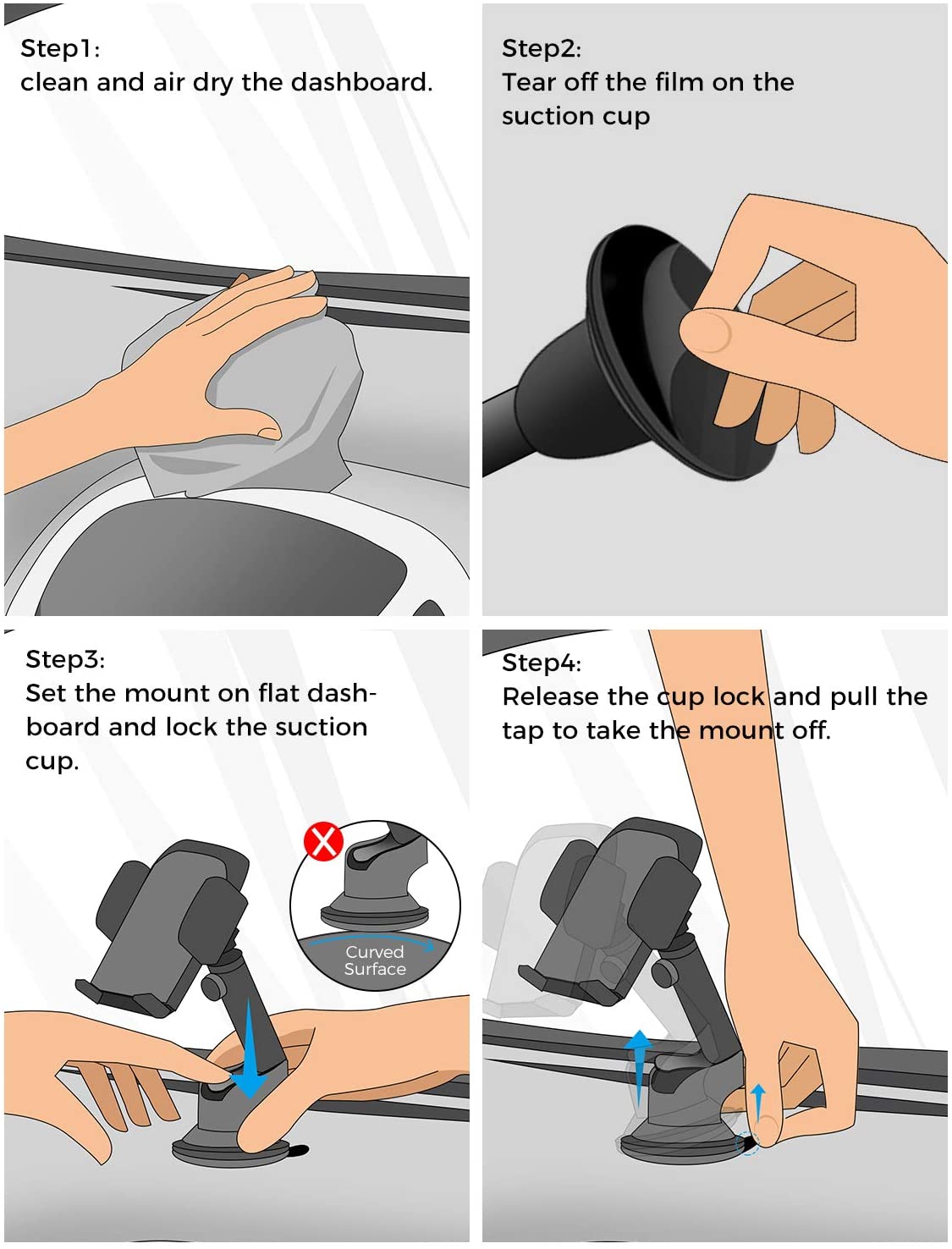 Mpow CA032E Car Phone Holder - Image 6
