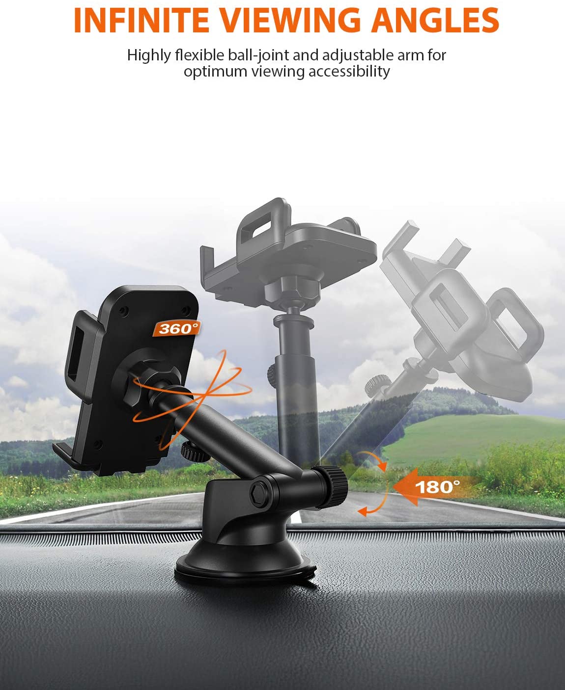Mpow CA032E Car Phone Holder - Image 4