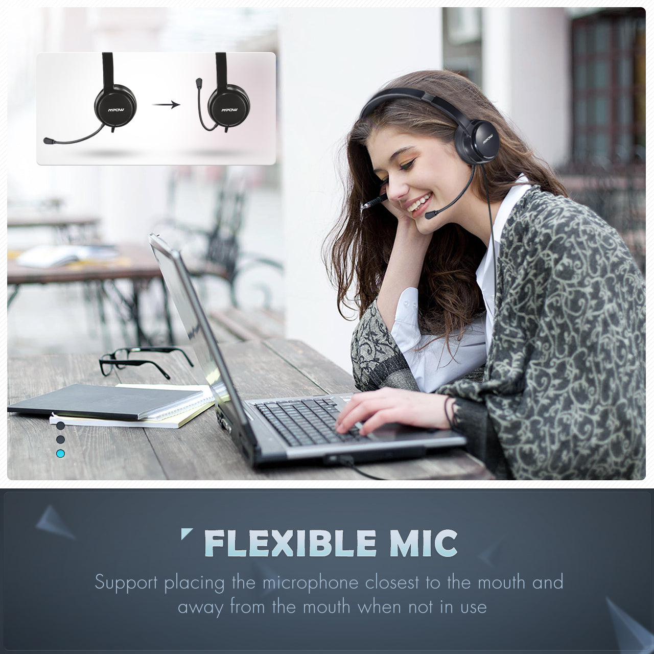 Mpow 071 3.5mm& USB Headset with Microphone - Image 6