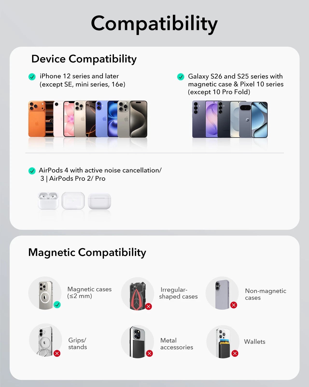 Magnetic Charging Pad (15W, Kickstand) - Black - Image 2