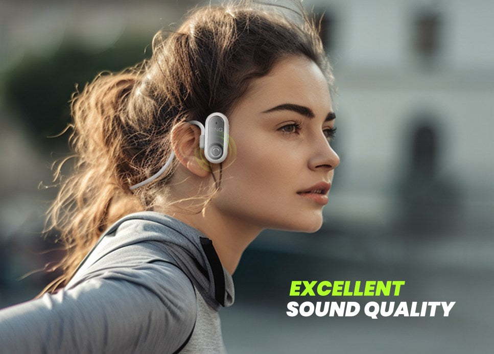 Mpow MU6 Open-Ear Conduction Bluetooth Headset, Air Conduction Sport Wireless Running Earphones,Type C Fast Charging - Image 3