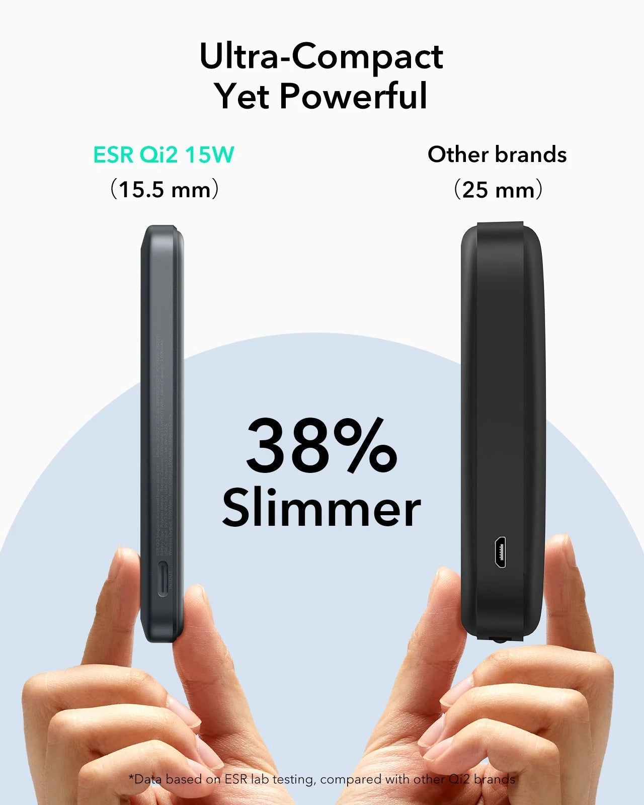 Qi2 5,000 mAh MagSlim Kickstand Power Bank - Black - Image 5